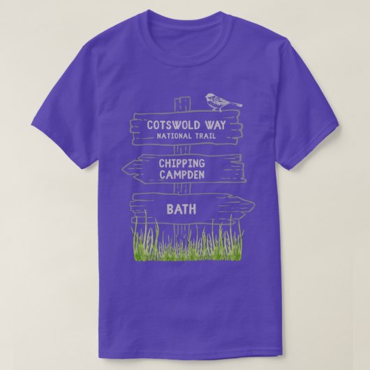 T-shirt Cotswold Way National Trail Bria UK Distance Walk (Design devant)