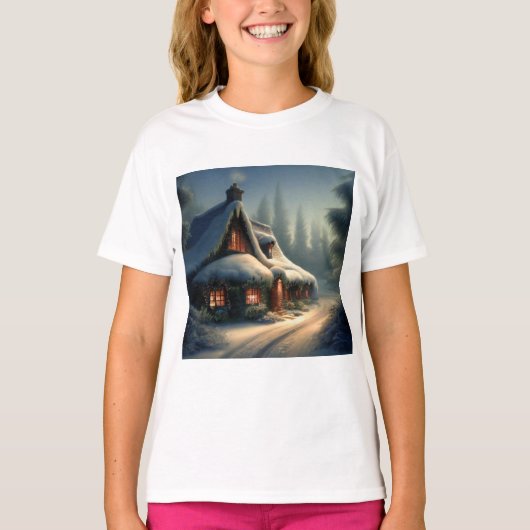 T-shirt Cottage de Noël 4 (Devant)