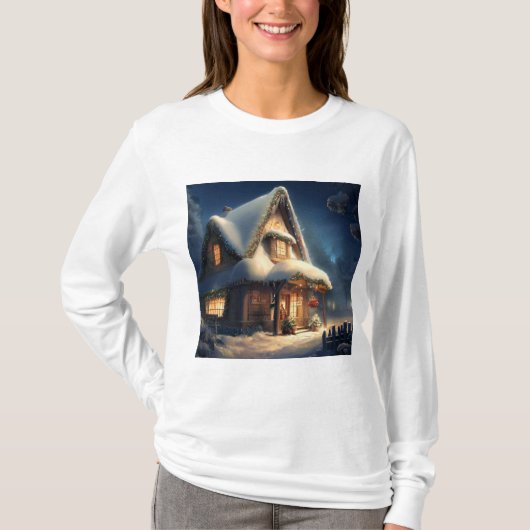 T-shirt Cottage de Noël 6 (Devant)