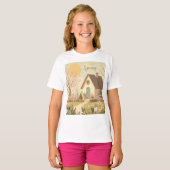 T-shirt Cottage fleuri/printanier (Devant entier)