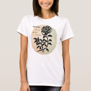 T-shirt Cottage Rose de l'Amour sur la Pêche