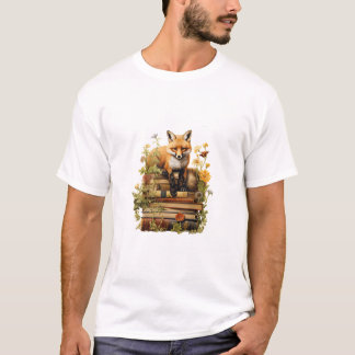 T-shirt Cottagecore Aesthetic With Book Cute Goblincore Cr