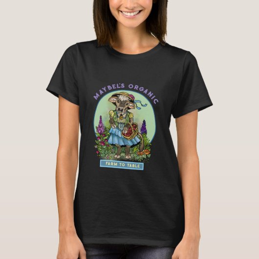T-shirt Cottagecore Cowgirl (Devant)