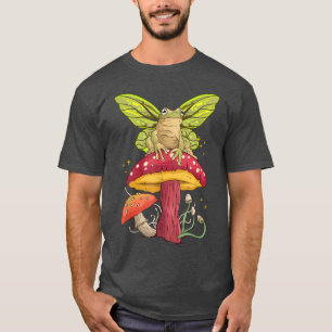 T-shirt Cottagecore esthétique Grenouille Champignons Cham