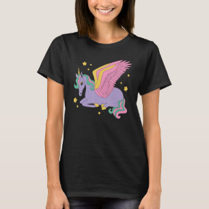 T-shirt Cottagecore Fairy Grunge Retro Unicorn Hommes