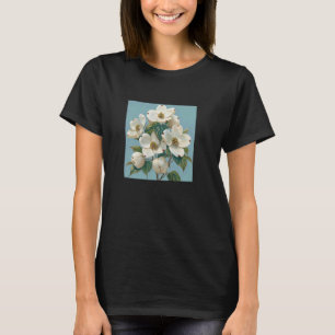 T-shirt Cottagecore Graphique Fleur de Dogwood