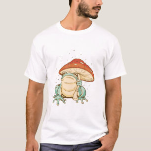 T-shirt Cottagecore grenouille avec champignon