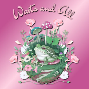 T-shirt Cottagecore Grenouille Champignons Les tourbières