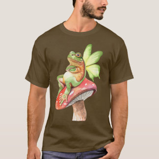 T-shirt Cottagecore Grenouille Esthétique Cute Grenouille