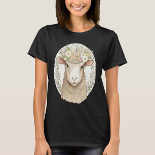 T-shirt Cottagecore mignonne Bébé Moutons Animaux de ferme