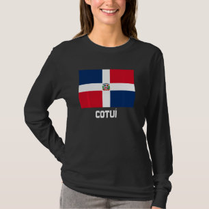 T-shirt Cotuí République dominicaine Drapeau Emblem Escudo