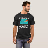 T-shirt Couch  Quote Sofa Potato Living Room (Devant entier)