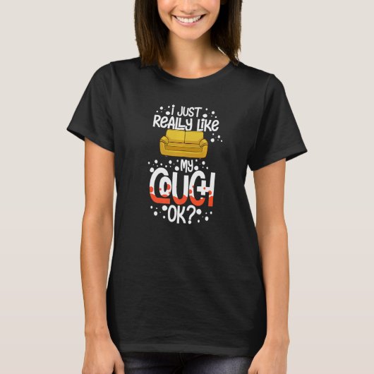 T-shirt Couch Quotes  Sofa Potato Living Room (Devant)