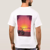 T-shirt couché de soleil BMX (Dos)