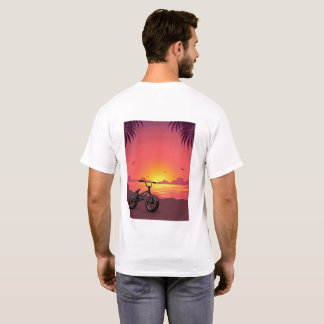 T-shirt couché de soleil BMX