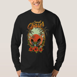 T-shirt Couche de soleil Chaser Tropical Perroquet Plage V