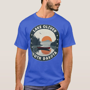 T-shirt Couché de soleil du lac Oliver Dakota du Sud