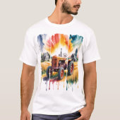 T-shirt Couche de traction vintage (Devant)