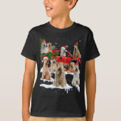 T-shirt Couché doux Roue Terrier Rouge Camion Noël Tr (Devant)