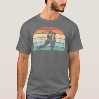 T-shirt Coucher de cricket rétro Sports Vintages Sunrise