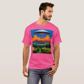 T-shirt Coucher de soleil (Devant entier)