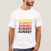 T-shirt coucher de soleil (Devant)