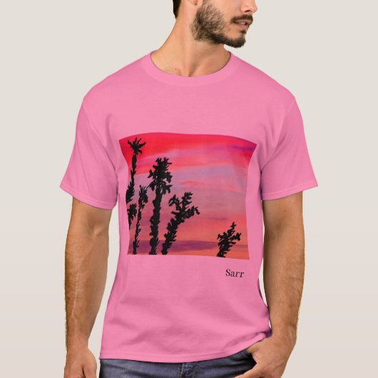 T-shirt : Coucher de soleil (Devant)