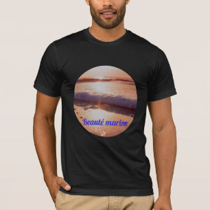 T-shirt Coucher de soleil beauté marine