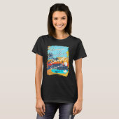 T-shirt Coucher de soleil Coucher de soleil Répéter Retro  (Devant entier)
