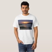 T-shirt Coucher de soleil de Folly River (Devant entier)