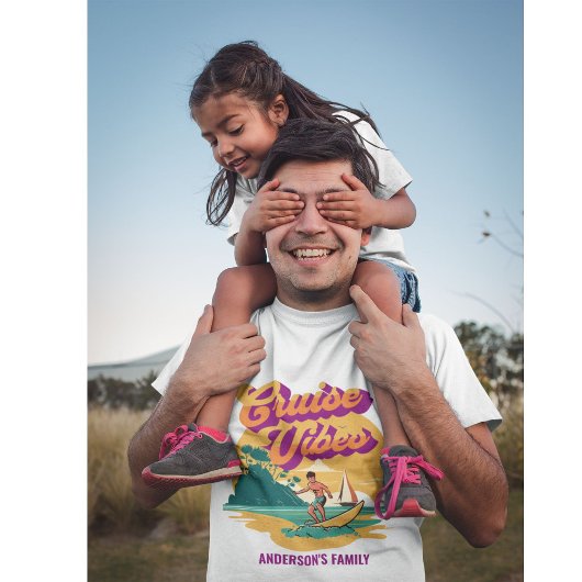T-shirt Coucher de soleil de la Réunion de la fami
