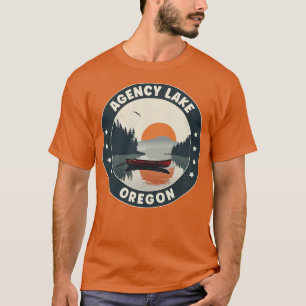 T-shirt Coucher de soleil de l'Office Lake Oregon