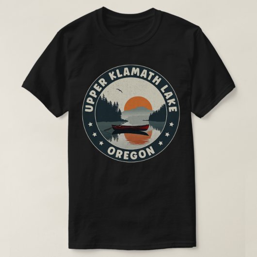 T-shirt Coucher de soleil de l'Oregon du lac Klamath supér (Design devant)