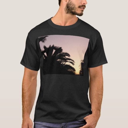 T-shirt Coucher de soleil de palmier n° 2 (Devant)