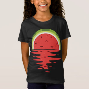 T-Shirt Coucher de soleil de pastèque mignonne Fruit d'été