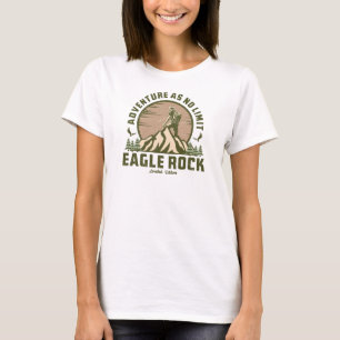 T-shirt Coucher de soleil de randonnée rock Eagle