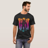 T-shirt Coucher de soleil de Yeti Archer (Devant entier)
