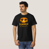 T-shirt Coucher de soleil d'été (Devant entier)
