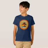 T-shirt Coucher de soleil d'été moderne (Devant entier)