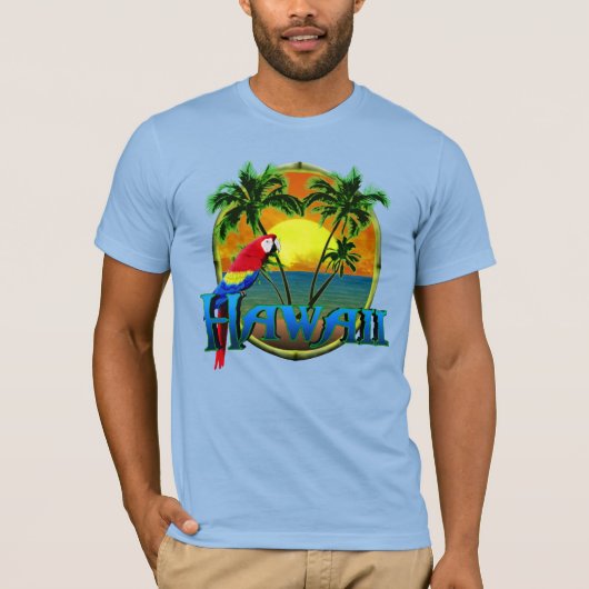 T-shirt Coucher de soleil d'Hawaii (Devant)
