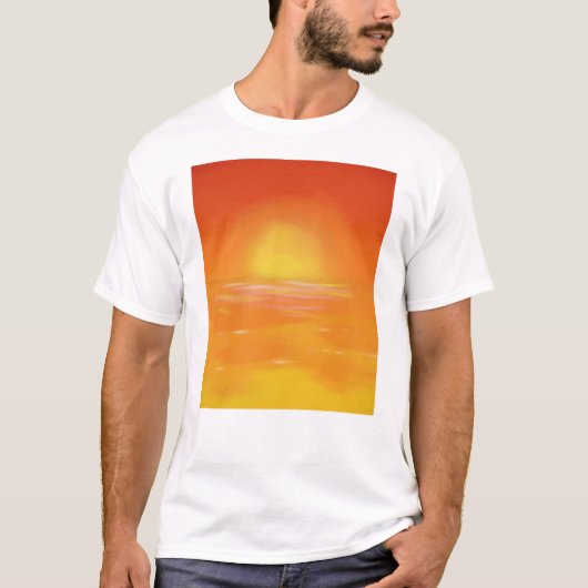 T-shirt Coucher de soleil doré (Devant)