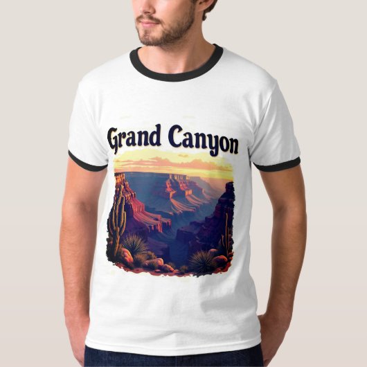 T-shirt Coucher de soleil du Grand Canyon (Devant)