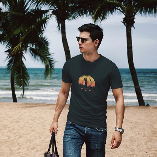 T-shirt Coucher de soleil du pêcheur