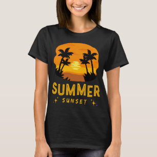T-shirt Coucher de soleil en été