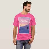 T-shirt Coucher de soleil enneigé actif (Devant entier)