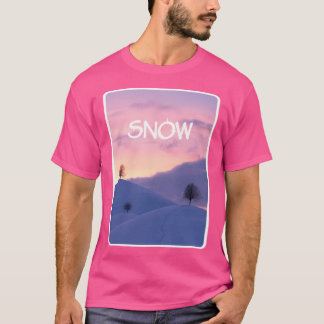 T-shirt Coucher de soleil enneigé actif
