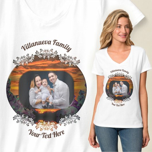 T-shirt Coucher de soleil familial 2584