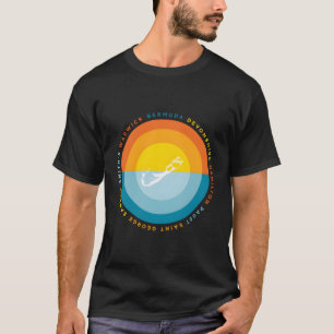 T-shirt Coucher de soleil graphique des Bermudes