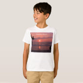 T-shirt Coucher de soleil hawaïen (Devant entier)