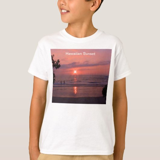 T-shirt Coucher de soleil hawaïen (Devant)